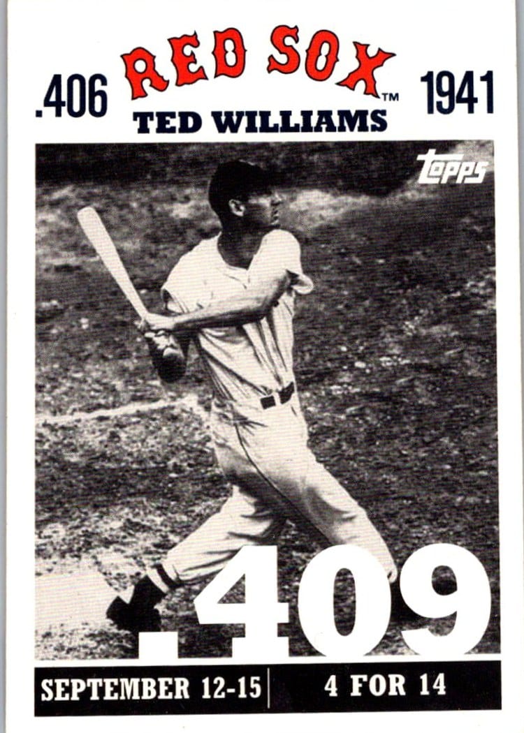 2007 Topps .406 Ted Williams #TW32 — front