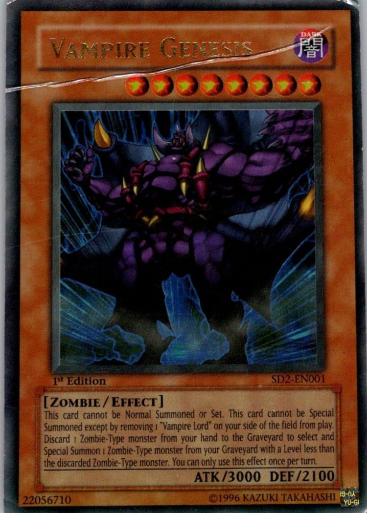 Vampire Genesis — Structure Deck: Zombie Madness SD2-EN001 — Ultra Rare — 1st Edition — front