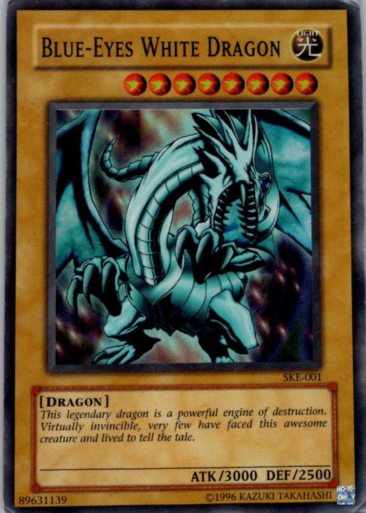 Blue-Eyes White Dragon — Starter Deck: Kaiba Evolution SKE-001 — Super Rare — Unlimited — front