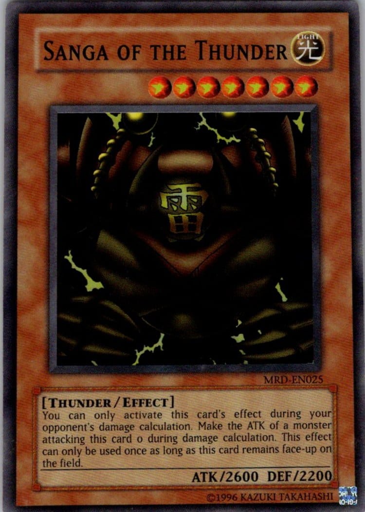 Sanga of the Thunder — Metal Raiders MRD-EN025 — Super Rare — Unlimited — front