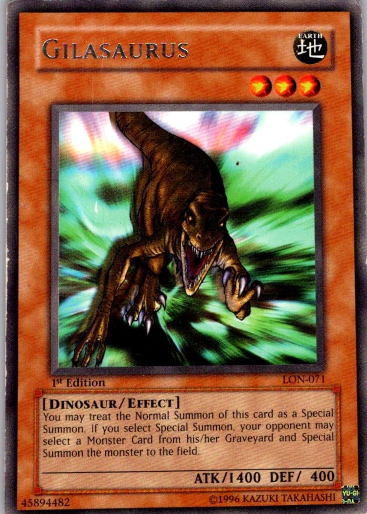 Gilasaurus — Labyrinth of Nightmare LON-071 — Rare — 1st Edition — front