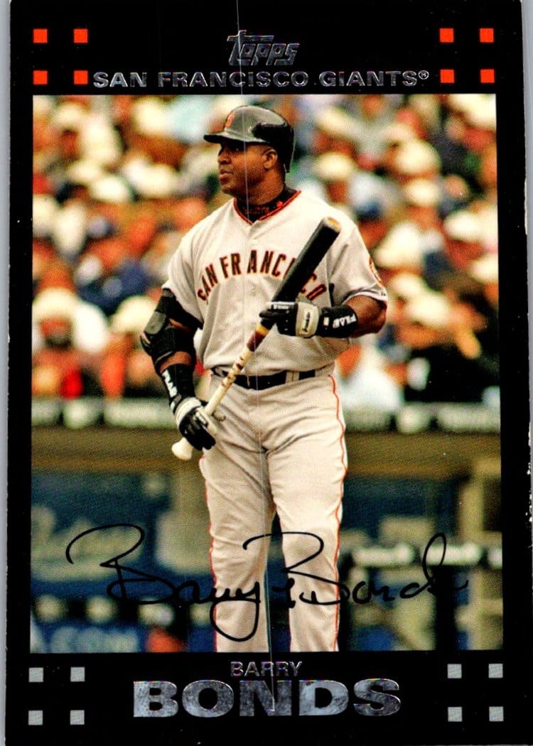 2007 Topps Barry Bonds #661 — front