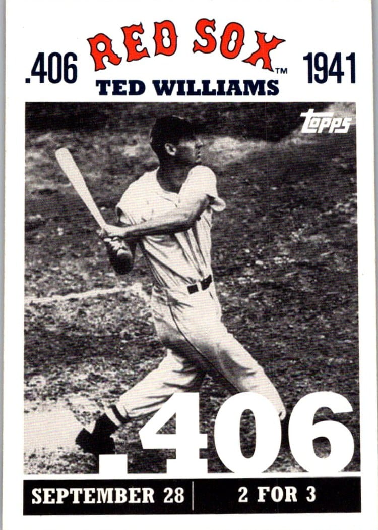 2007 Topps .406 Ted Williams #TW36 — front
