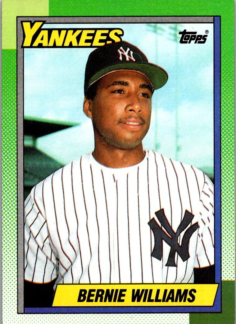 1990 Topps Bernie Williams #701 — front