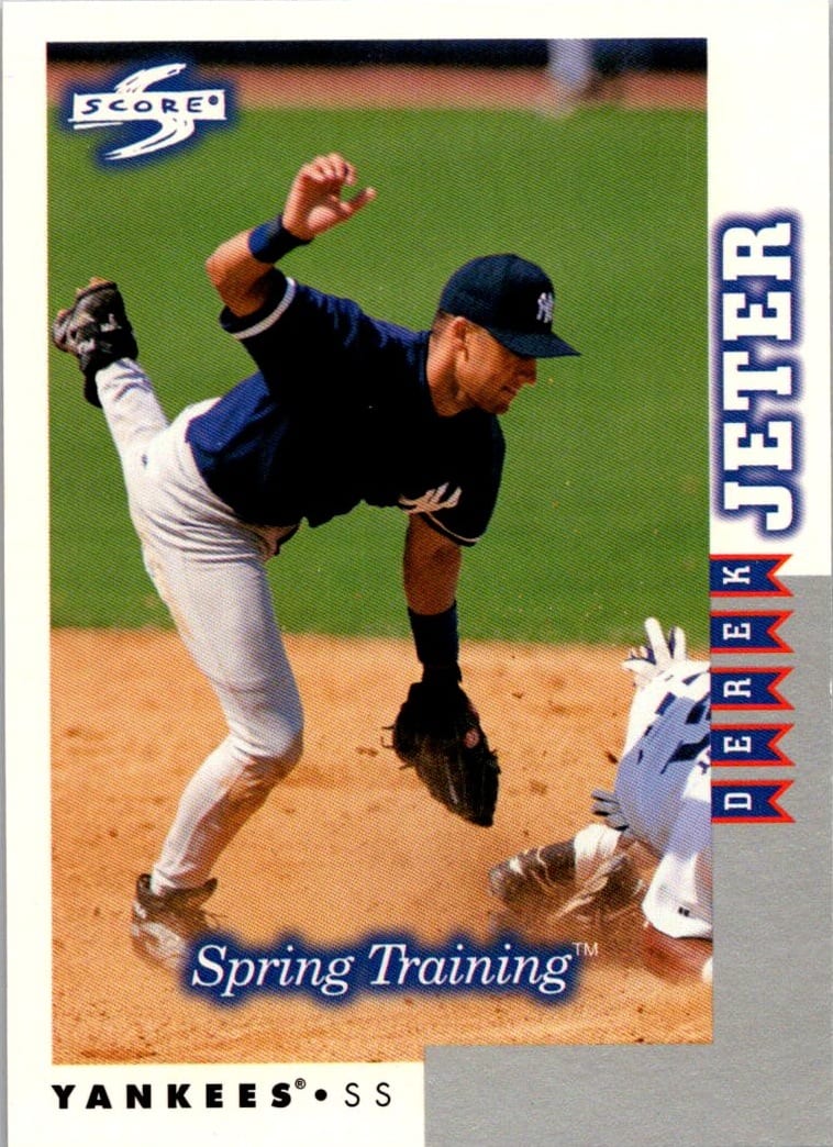 1998 Score Rookie and Traded Derek Jeter #RT262 Spring Training — front