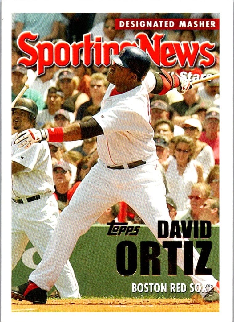 2005 Topps David Ortiz #366 Sporting News All-Stars — front