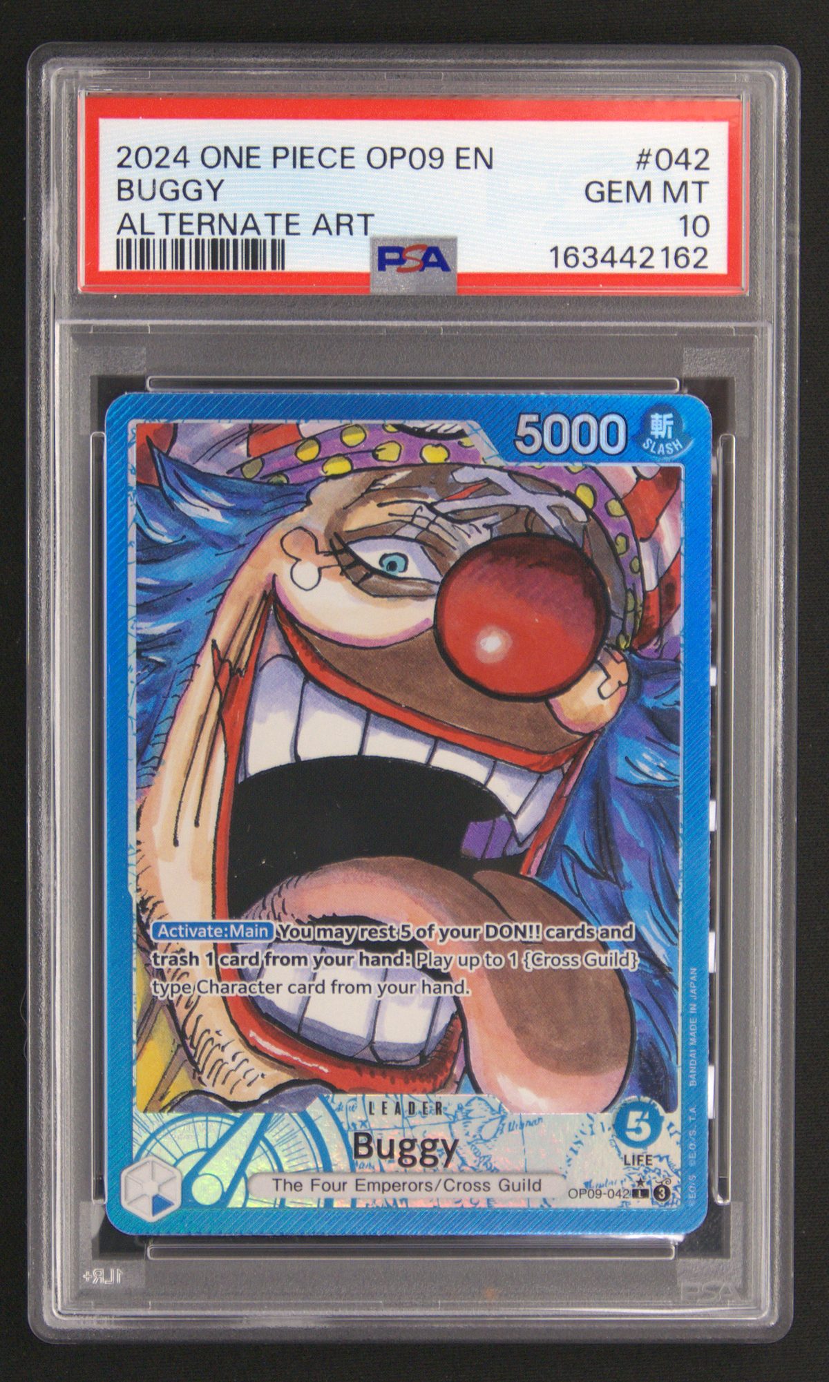Buggy OP09-042 — Emperors in the New World — Leader — Alternate Art — front
