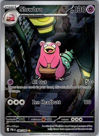 Front of Slowbro — Pitch Black #090/084 — Alt Art — Near Mint