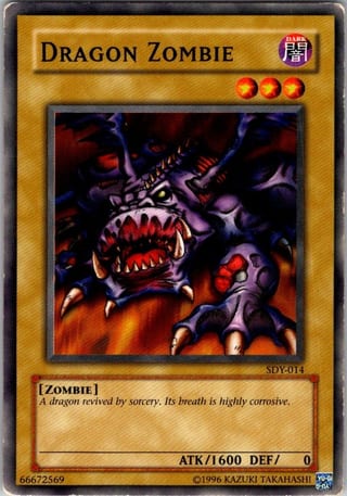 Front of Dragon Zombie — Starter Deck: Yugi SDY-014 — Common — Unlimited — Moderately Played