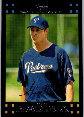 Front of 2007 Topps Greg Maddux #275 — Near Mint