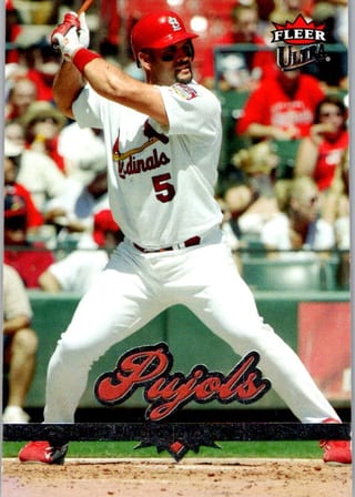 Front of 2006 Fleer Ultra Albert Pujols #37 — Near Mint