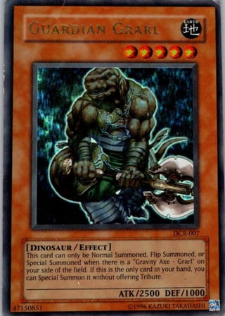 Front of Guardian Grarl — Dark Crisis DCR-007 — Ultra Rare — Unlimited — Moderately Played