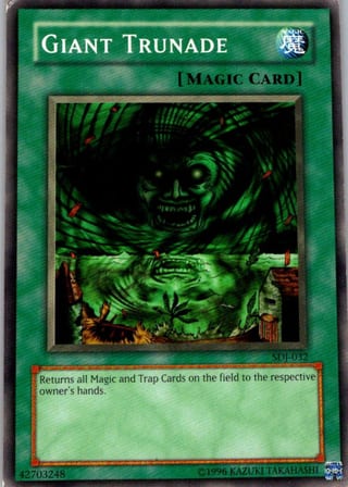 Front of Giant Trunade — Starter Deck: Joey SDJ-032 — Common — Unlimited — Lightly Played