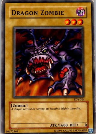 Front of Dragon Zombie — Starter Deck: Yugi SDY-014 — Common — Unlimited — Lightly Played