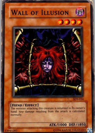 Front of Wall of Illusion — Starter Deck: Yugi SDY-034 — Common — Unlimited — Lightly Played