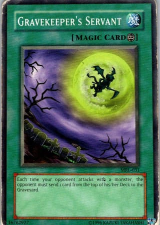 Front of Gravekeeper's Servant — Magic Ruler MRL-031 — Common — Unlimited — Moderately Played