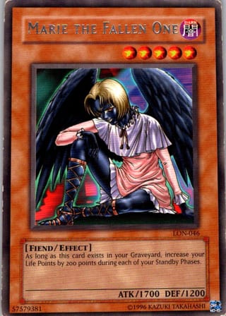 Front of Marie the Fallen One — Labyrinth of Nightmare LON-046 — Rare — Unlimited — Lightly Played