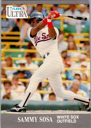 Front of 1991 Fleer Ultra Sammy Sosa #82 — Lightly Played