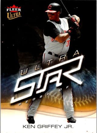 Front of 2006 Fleer Ultra Ken Griffey Jr. #US-1 Ultra Stars — Lightly Played