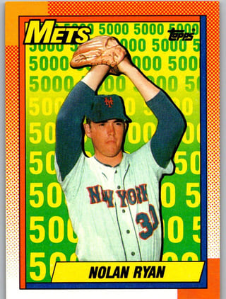 Front of 1990 Topps Salute Nolan Ryan #2 — Lightly Played