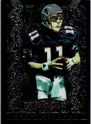 Front of 1994 Topps Stadium Club Drew Bledsoe #10 Bowman's Best — Near Mint