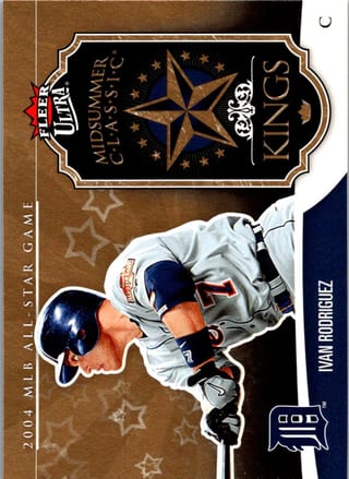 Front of 2006 Fleer Ultra Ivan Rodriguez #MCK10 Midsummer Classic Kings — Near Mint
