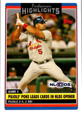 Front of 20-Card Baseball Pack — All 2006, Mantle and Bonds