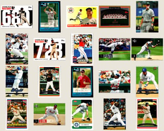 Front of 20-Card Baseball Pack — All 2006, Mantle and Bonds