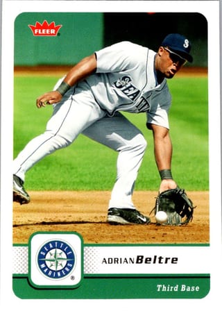 Front of 20-Card Baseball Pack — All 2006, Mantle and Bonds