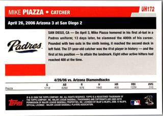 Back of 20-Card Mixed Pack — 2006 Topps, Bowman and Fleer, with Yankees