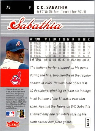Back of 20-Card Mixed Pack — 2006 Topps, Bowman and Fleer, with Yankees