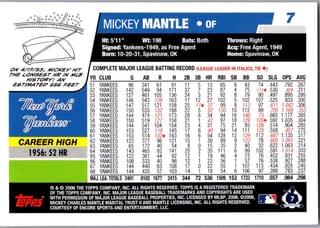 Back of 20-Card Mixed Pack — 2006 Topps, Bowman and Fleer, with Yankees