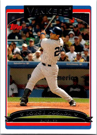 Front of 20-Card Mixed Pack — 2006 Topps, Bowman and Fleer, with Yankees