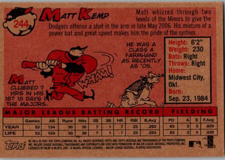 Back of 20-Card Baseball Pack — 2007 Topps and Upper Deck, Jeter and Ripken