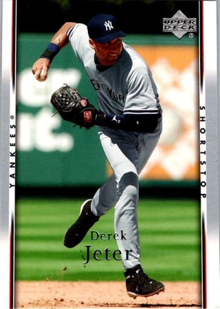 Front of 20-Card Baseball Pack — 2007 Topps and Upper Deck, Jeter and Ripken