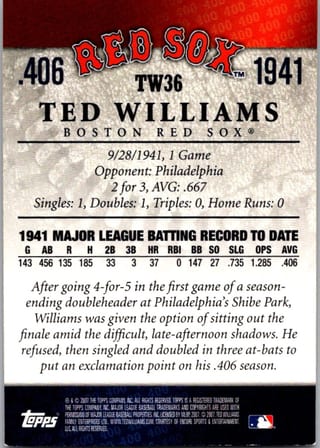 Back of 20-Card Baseball Pack — 1990 Topps and Fleer with 2007 Upper Deck