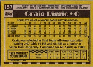 Back of 20-Card Baseball Pack — 1990 Topps and Fleer with 2007 Upper Deck
