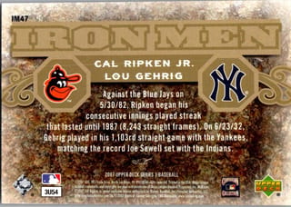 Back of 20-Card Baseball Pack — 1990 Topps and Fleer with 2007 Upper Deck