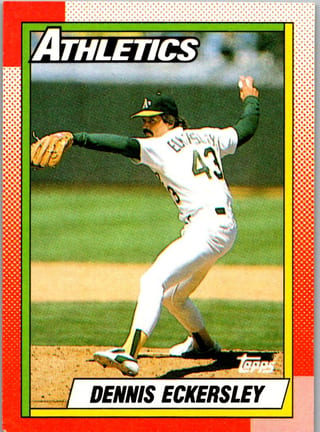 Front of 20-Card Baseball Pack — 1990 Topps and Fleer with 2007 Upper Deck