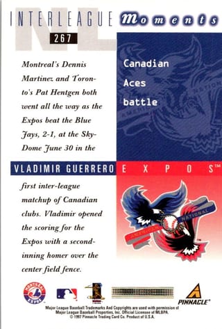 Back of 20-Card Baseball Pack — Late '90s through 2008