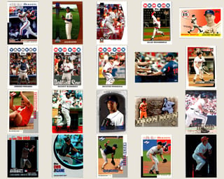 Front of 20-Card Baseball Pack — Late '90s through 2008