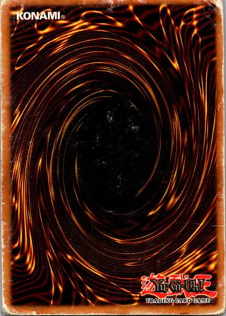 Back of 20-Card Yu-Gi-Oh Pack — Originals and Reprints, 1999 to 2004