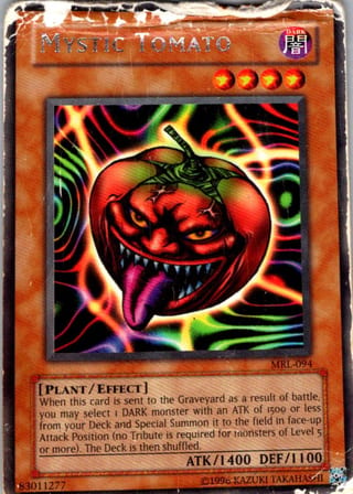 Front of 20-Card Yu-Gi-Oh Pack — Originals and Reprints, 1999 to 2004