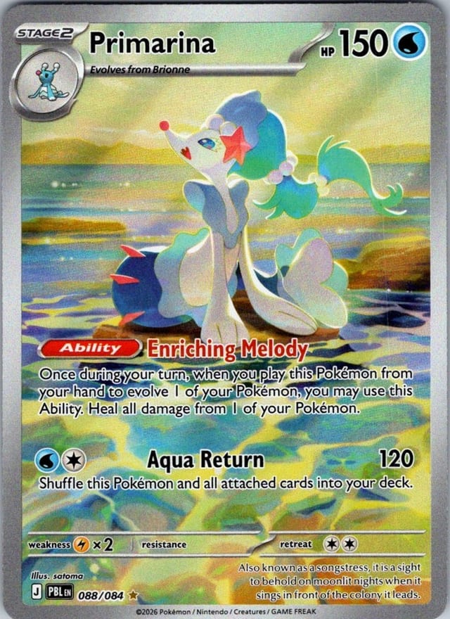 Primarina — Pitch Black #088/084 — Alt Art — front