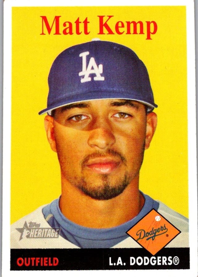 2007 Topps Heritage Matt Kemp #244 — front