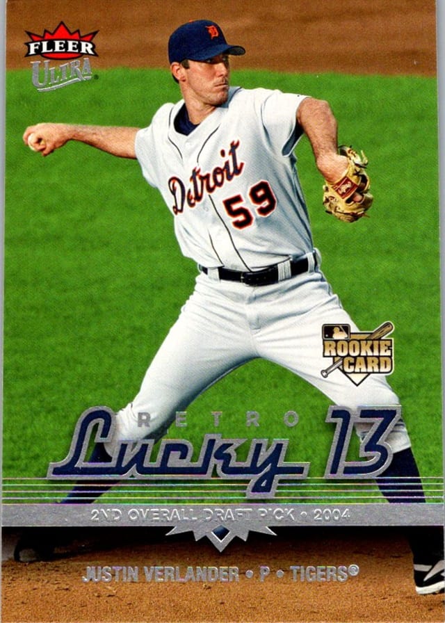 2006 Fleer Ultra Justin Verlander #229 Retro Lucky 13 — front