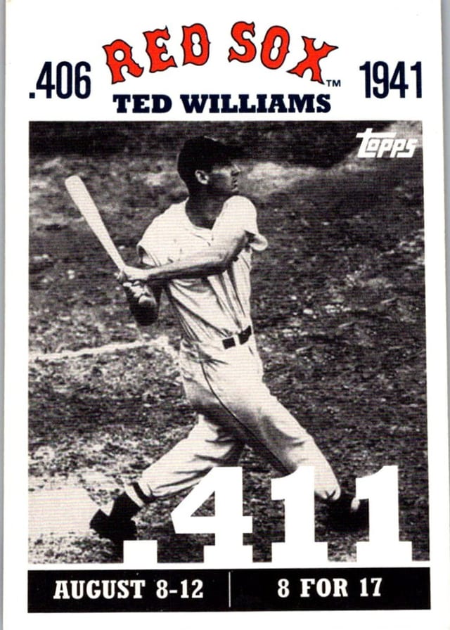 2007 Topps .406 Ted Williams #TW26 — front