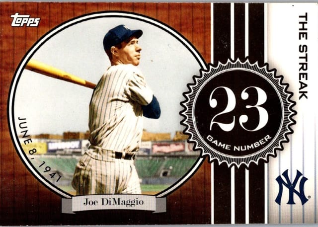 2007 Topps The Streak Joe DiMaggio #JD23 — front