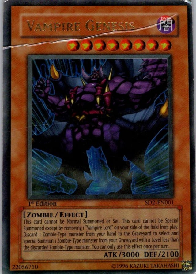 Vampire Genesis — Structure Deck: Zombie Madness SD2-EN001 — Ultra Rare — 1st Edition — front