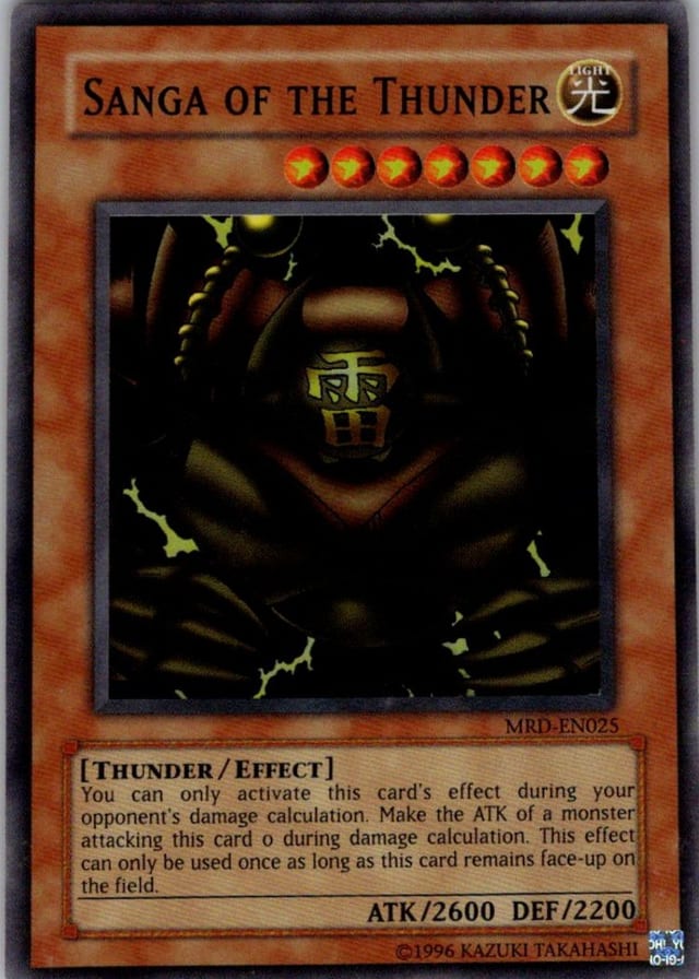 Sanga of the Thunder — Metal Raiders MRD-EN025 — Super Rare — Unlimited — front
